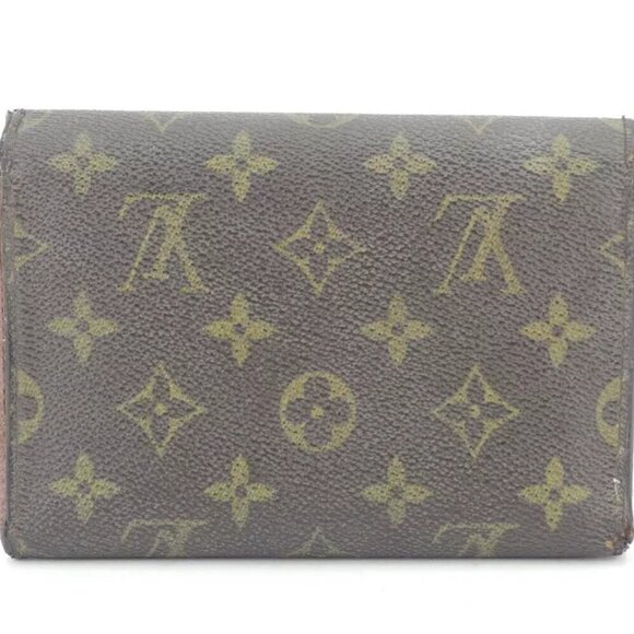 Louis Vuitton Three Folded Wallet Monogram Beige Monogram Canvas Used G1426 - Picture 2 of 10